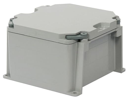 IPEX JBX664 PVC Junction Box 6 Inch x 6 Inch x 4 Inch 172.05 Cubic-Inch Gray Scepter