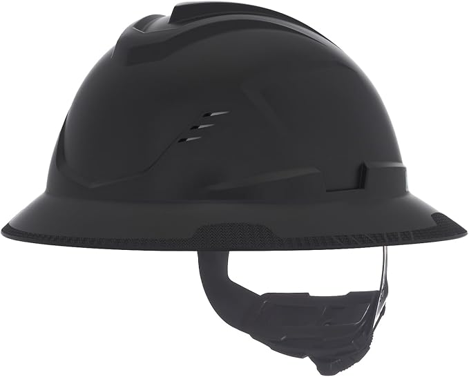 MSA V-Gard C1 Full Brim Hard Hat with ReflectIR Cooling Thermal Barrier and Fas-Trac III Suspension - Uses Highly Innovative Cooling Features to Help Alleviate Heat Stress