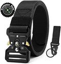 DOOPAI Tactical Belt for Men, 3Pack Military Nylon Web with Heavy Duty Quick Release Metal Buckle
