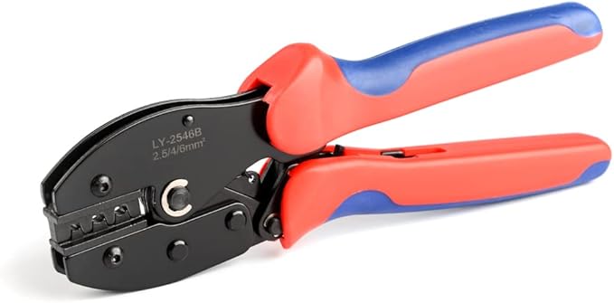 iCrimp Solar PV Panel Crimping Tool Kit, c/w Solar Connector Crimper works for AWG14-10,2.5/4/6mm², Solar Connectors, Wire Cable Cutter, Solar Spanner Wrench, All in One Oxford Bag