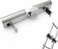 Premium Aluminum Gutter Guard for Ladders - Universal Ladder Stabilizer & Roof Protector - Prevents Gutter Damage & Enhances Safety - Fits Ladders Up to 18.9 Inches Wide