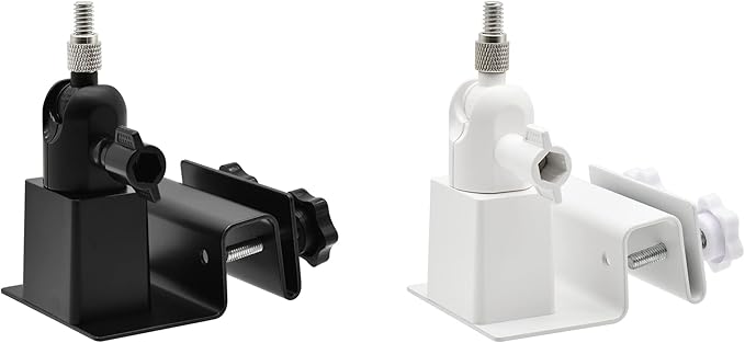 Holicfun Universal Solar Panel Gutter Mount for Ring, Arlo, Eufy, Wyze, Reolink Solar Panels and More (Black)