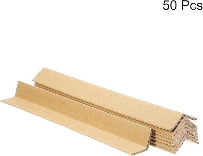 PATIKIL Adjustable Cardboard Corner Protector Package Frame Protectors L Shaped 300x30mm Thick 3mm for Art, Packing, Shipping, Pack of 50