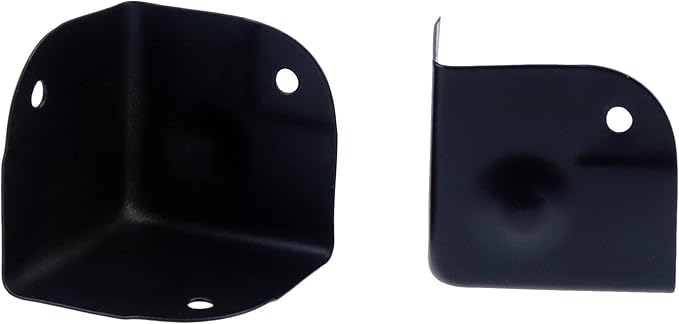 8 Pack Black Corner Protector Brace Shelf Supporter Metal Box Corner for Flight Road Case Cabinet
