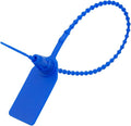100 Pcs Fire Extinguisher Tags,Security Retail Anti-Theft Self-Locking Shoe Tag,Anti-Tamper Disposable Plastic Seals 250mm Length (Blue)