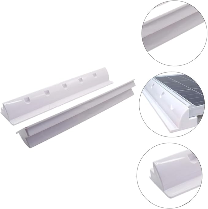 2pcs Abs Solar Panel Support Brackets for Rv Roof and Boat and Lightweight Solar Panel Mounting Rack High Uv Resistance for Secure Installation