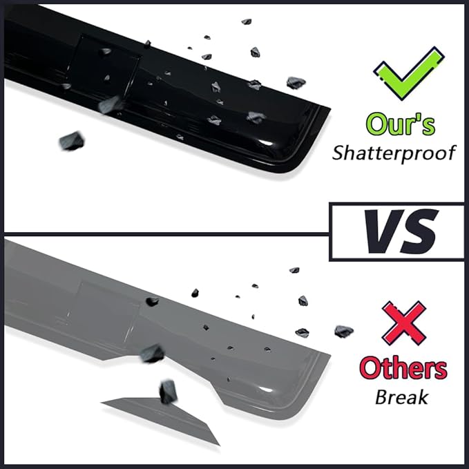 35.6" 880mm Sunroof Wind Deflector, Tape-on Sunroof Rain Guards, Universal Fit Tinted Moonroof Vent Visor Car Accessories