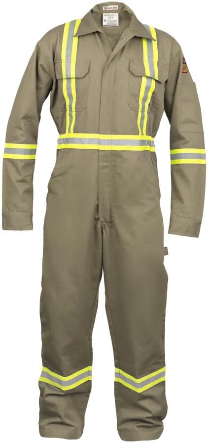 Flame Resistant FR High Visibility Hi Vis Coverall