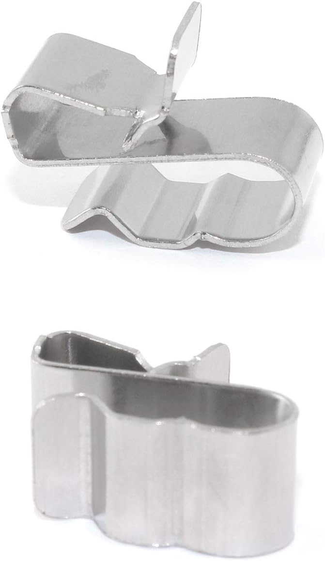25PCS Stainless Steel Sunrunner Photovoltaic Cable Clips Trailer Frame Wire Clamp Clips