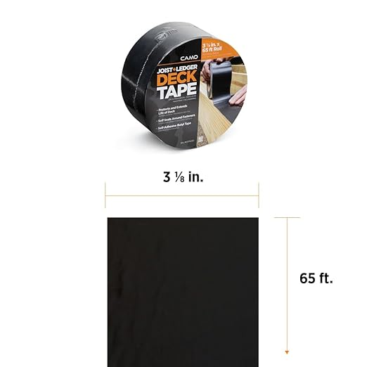 Camo Deck Joist Tape, 3-1/8" x 65', Butyl Flashing Tape 0375030