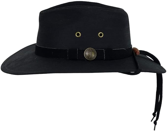 Outback Trading Company Unisex 1480 Kodiak UPF 50 Waterproof Breathable Outdoor Western Cotton Oilskin Hat