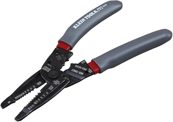 Klein Tools 1019 Klein Kurve Wire Stripper / Crimper / Cutter, Made in USA, Cutting / Crimping / Stripping Tool for B and IDC Connectors, Terminals, More