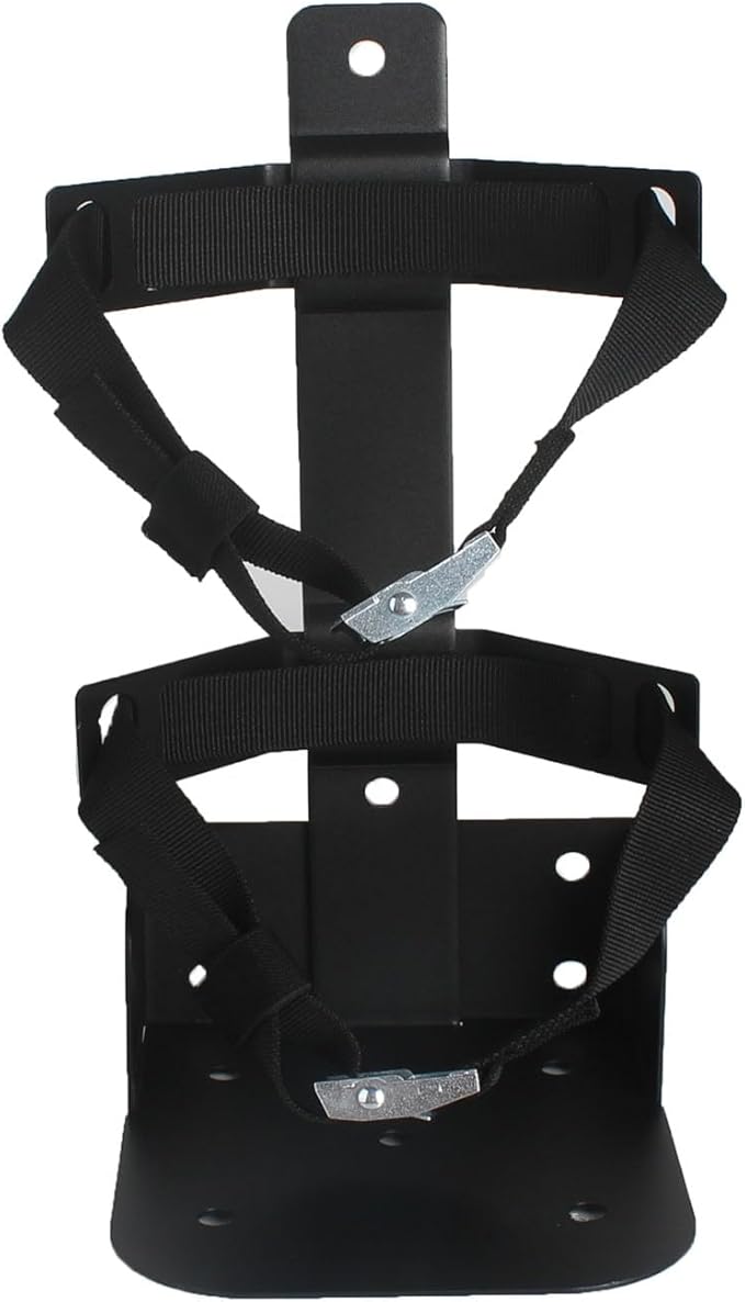 Heavy Duty Vehicle Bracket,Fire Extinguisher Brackets Mounts Fit 10lb Dry/5lb Co2 Extinguisher-for Home,School,Garage,Vehicle,Boat, Car, RV, Truck (Black, 10lb)