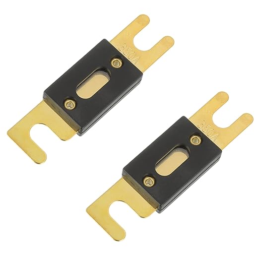 BOJACK 0/2/4 Gauge ANL Fuse Holder and 350 Amp ANL Fuses for 0 2 4 8 Gauge AWG Block, Automotive Fuse Holder 350A (Pack of 2)
