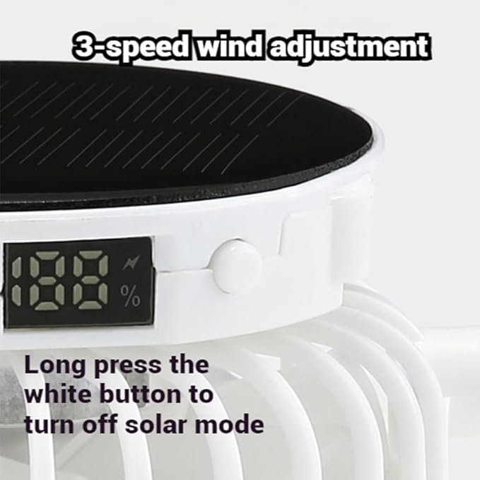 Solar Rechargeable Peaked Cap, New Breathable Solar Powered Baseball Cap with Built-in Fan for Outdoor, Heat Relief