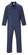 Portwest C813 Liverpool Zipper Coverall with Front Snap Closure and 2 Way Zipper, Navy, 3 XLT