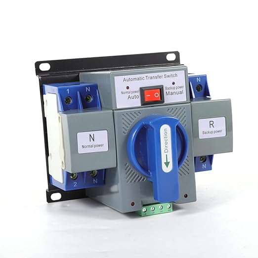 Dual Power Automatic Transfer Switch 110V 2P 63A Generator Changeover Switch 50/60Hz