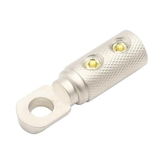 8 Gauge Wire Terminal Connectors 5/16 Ring Wiring Connector Car Audio Amplifier Power Ground 8 GA Cable Terminals 2PCS with Dual Wall Heat Shrink Tubing