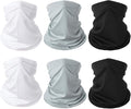 6 Pieces Summer Face Cover Scarf Mens Neck Gaiter For Men Women UV Protection Face Breathable Sun Protection Cycling Running