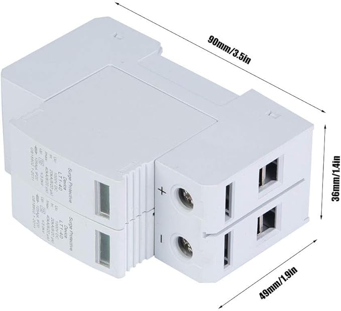 2P Circuit Breaker DC Photovoltaic Household Protector Low Voltage Arrester