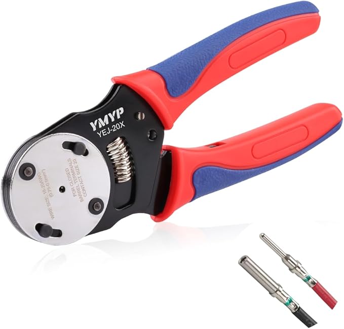Deutsch Closed Barrel Crimper Size 20,4 Way Indent,8 Impression Type for Deutsch DTM Solid Contacts Gage 20-18 AWG(YEJ-20X)