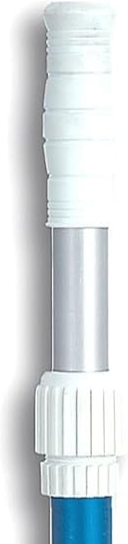 Swimline HYDROTOOLS 83565 2-Piece Telescopic Pole 8 To 15 Feet Adjustable Telepole For Swimming Pool Cleaning Skimmer Nets Vacuum Heads & Brushes Step-Up Anodized Aluminum W/ Strong Grip & Lock