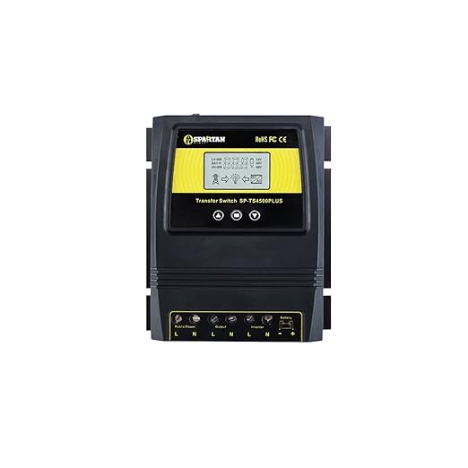 Spartan Power 50A 5500 Watt Automatic Transfer Switch Great for Solar & Wind Off Grid Systems