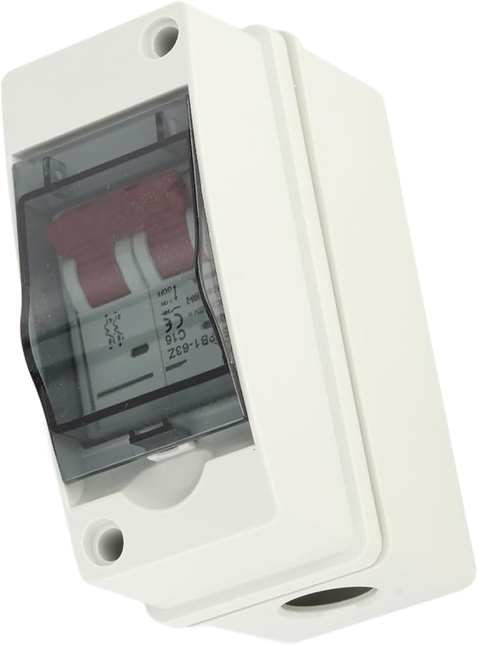 Miniature Circuit Breaker 16A DC500V for Solar Panels Outdoor Disconnect Switch IP65 Rated DIN Rail Enclosure RV Breaker Box
