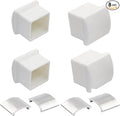 AC36-2 Ladder Stabilizer Replacement Rubber End Caps Fits for Werner Extension Ladder Accessories, Ladder Standoff/Stabilizer AC78 & AC76, Ladder Leveler Pads for Werner Ladder Bumpers - 4 Pair