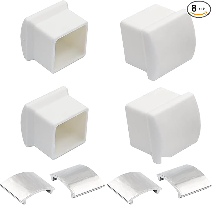 AC36-2 Ladder Stabilizer Replacement Rubber End Caps Fits for Werner Extension Ladder Accessories, Ladder Standoff/Stabilizer AC78 & AC76, Ladder Leveler Pads for Werner Ladder Bumpers - 4 Pair