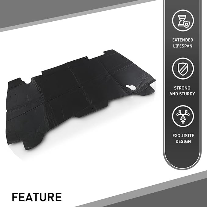 G-PLUS Hood Insulation Pad w/ Clips Compatible with Dodge Ram 1500 1994-2001/Not Fit Durango Or Dakota/Not Fit for Diesel