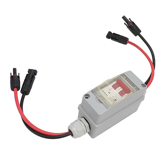 Solar Panel Disconnect Switch 500V 32A MCB DC Circuit Breaker IP65(with Cable and PV Connector)