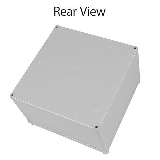Junction Box，7.9"x 7.9"x 5.1" Outdoor Electrical Box with Mounting Plate, IP67 Dustproof Waterproof ABS Plastic Project Box, DIY Electrical Enclosure Gray (200x 200x 130 mm)