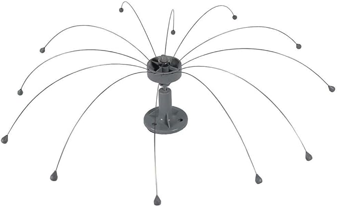 Bird Barrier Daddi Long Legs 4 Ft | Scare Birds Away with Innovative Bird Spider Design | Bird Deterrent for Outside | Easy Installation on Roofs, Boats & HVAC Units | Durable Stainless | Made in USA