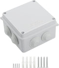 LeMotech ABS Plastic Dustproof Waterproof IP65 Junction Box Universal Electrical Project Enclosure White, Outer Size 3.9 x 3.9 x 2.8 inch (100 x 100 x 70 mm)