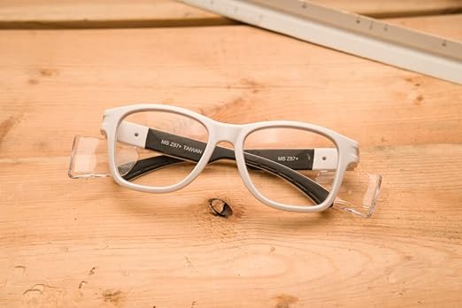 MAGID Y50 Safety Glasses, ANSI Z87.1, Anti-Fog UV Protection, Clear Lens, Side Shields, White Frame, 1 Pair, Y50WHAFC