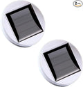 GUANFU 2 Pack Solar Panel Top Replacement for Table Lights, Color Changing Solar Mosaic Glass Lantern Replacement Light…