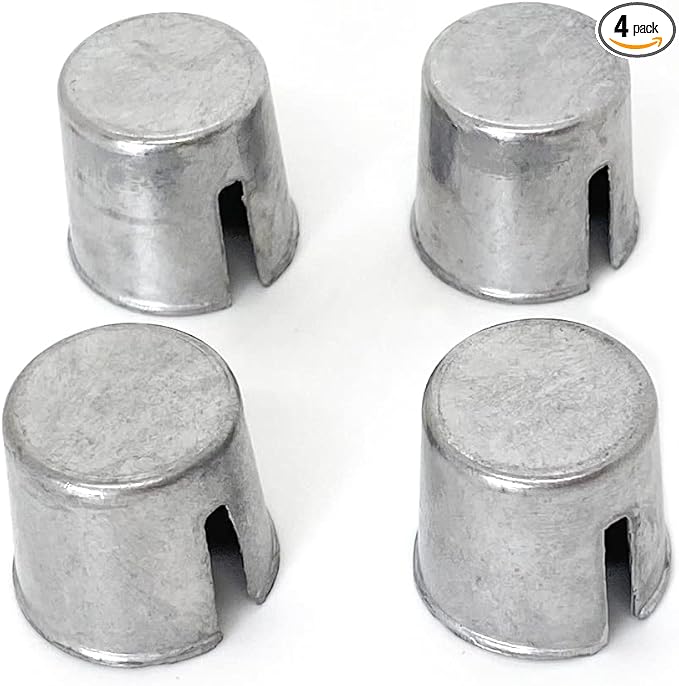 4 Pieces Battery Post Shims Lead Shim Caps Adapters Car Battery Terminal Converter Sleeves for Positive or Negative Posts, Repair Shims Worn or Damaged Loose Battery Terminal Post Auto Repair Tools