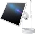 8W Solar Panel for Outdoor Security Camera, 5V Micro USB and USB - C Solar Panel Charger ，Fits Eufy/Wyze/Reolink DC 5V Output, IP65/360° Adjustable, 9.8ft Cable, Fast Charging