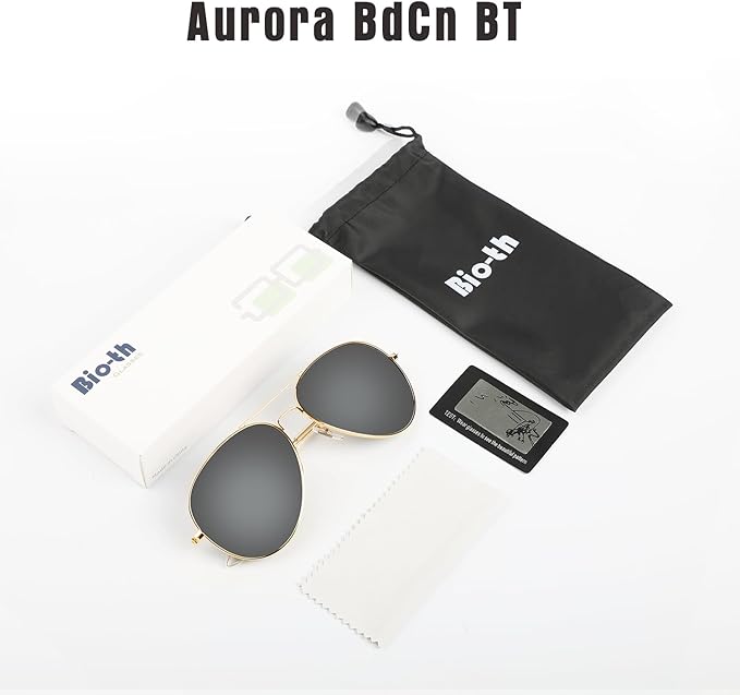 Bio-th Night Driving Glasses Anti Glare, Polarized Night Vision Glasses for Driving, HD Yellow Tint Lens for Rain, Fog & Dark