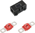 Midi Fuse Holder and 2 Pieces 50A Midi high Current Fuse Screw Fuse for Cars, Trucks, Vehicles(50 Amp)