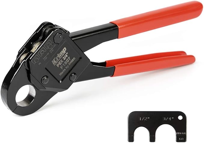 iCrimp Angle Head F1807 PEX Pipe Crimping Tool for Copper Rings - 3/4-inch Angle Single Crimper, Suitable for Tight Spaces