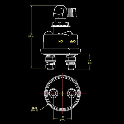 6276 PV 1 Pack Post 12v RV High Current Battery Disconnect Kill Switch for Truck, Boat, Lorry,2 Years Warranty, Silver, Model:6276 RV PV Battery Disconnect Switch 12V