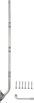 CEKAY Stainless Steel Antenna Mount (1.5" x 68"), Heavy-Duty Adjustable J-Pole Mast for TV Antenna, Starlink, Satellite Dish, or Weather Station, Universal Wall, Eave & Roof Mounting Bracket
