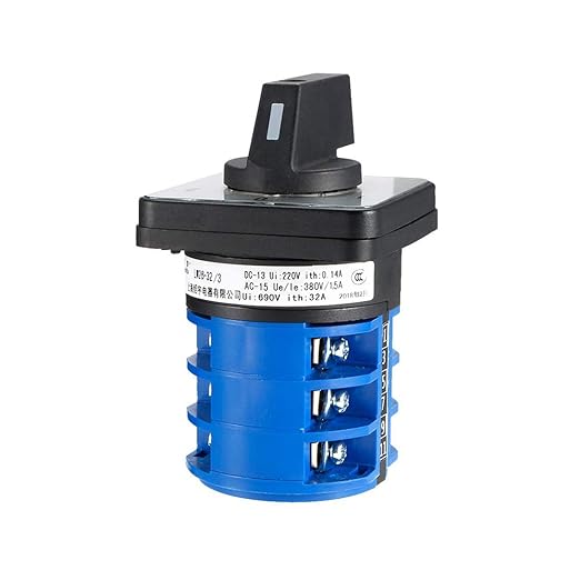 Changeover Switch LW28-32 3 Positions 12 Terminals Universal Rotary Cam Selector Latching Switches 690V 32A