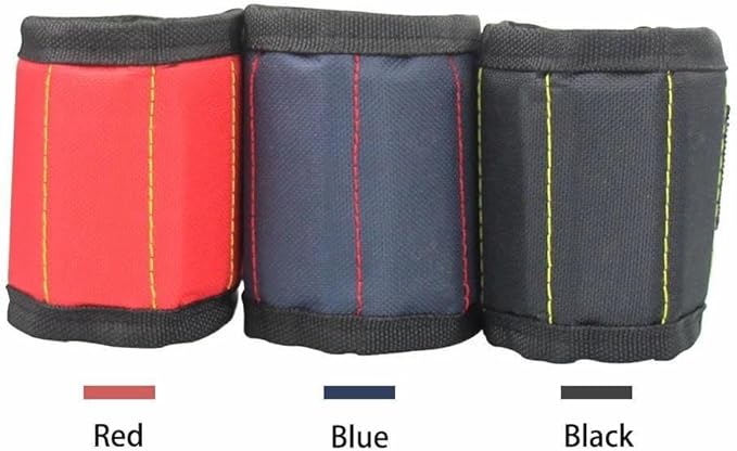 Magnetic Wristband for Tools – Adjustable Tool Holder with Strong Magnets – Ideal for Screws, Nails, Bolts, Drill Bits – Perfect for DIY, Carpentry, and Construction Work (blue, 1)