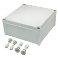 Zulkit Junction Box ABS Plastic Dustproof Waterproof IP67 Junction Boxes Universal Electrical Project Enclosure DIY Electronic Project Box Grey 11.02 x 11.02 x 5.12 inch (280 x 280 x 130 mm)