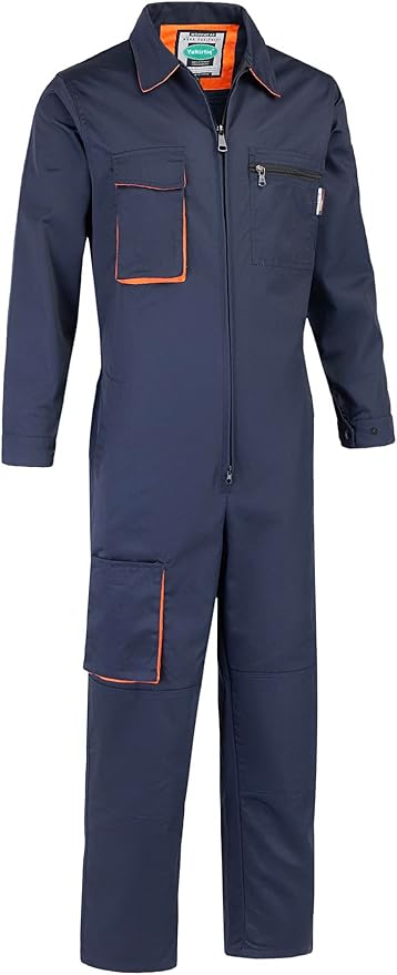 Men's Coveralls Mechanic Work Jumpsuit Multi Pockets Overalls Long Sleeve Workwear Coverall