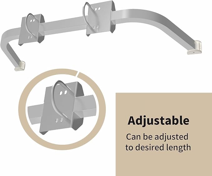 Ladder Stabilizer Accessory for Roof Gutter, Wing Span/Wall Ladder Standoff, Heavy Duty Extension Ladder Stabilizer, Easy Use, 375 lbs Weight Rating