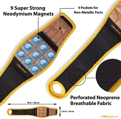 Magnetic Wristband for Tools Gift for Him Magnet Screw Holder Wrist Support Keeps Screws Nails Drill Bits Handy Unique Tool Gadgets for Men's & Dad (Coyote Brown)
